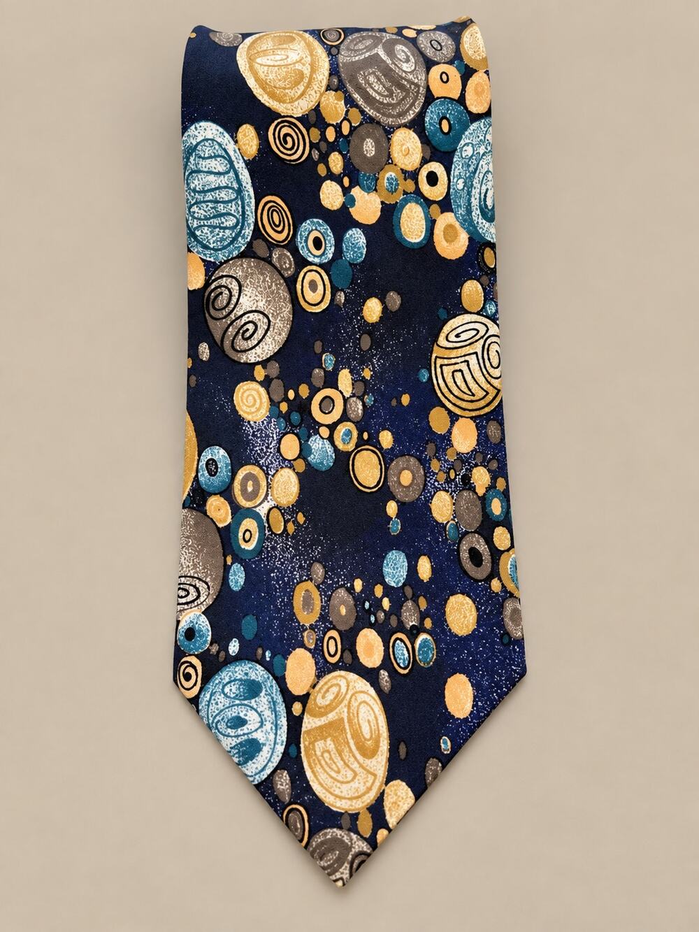 Vintage Christian Dior Monsieur Abstract Silk Tie